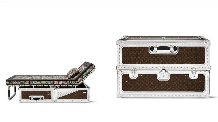 與女裝創意總監Nicolas Ghesquière合作的Bed Trunk床墊硬箱。品牌提供