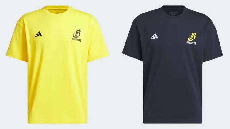 adidas x中信兄弟聯名上衣，各1490元。品牌提供