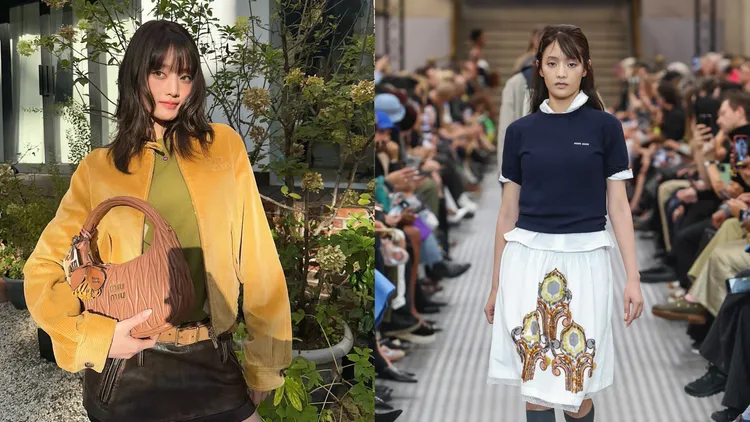 (G)I-DLE成員Minnie平時的樣貌與秀上的樣貌相差超級多。左圖翻攝Minnie IG、右圖品牌提供