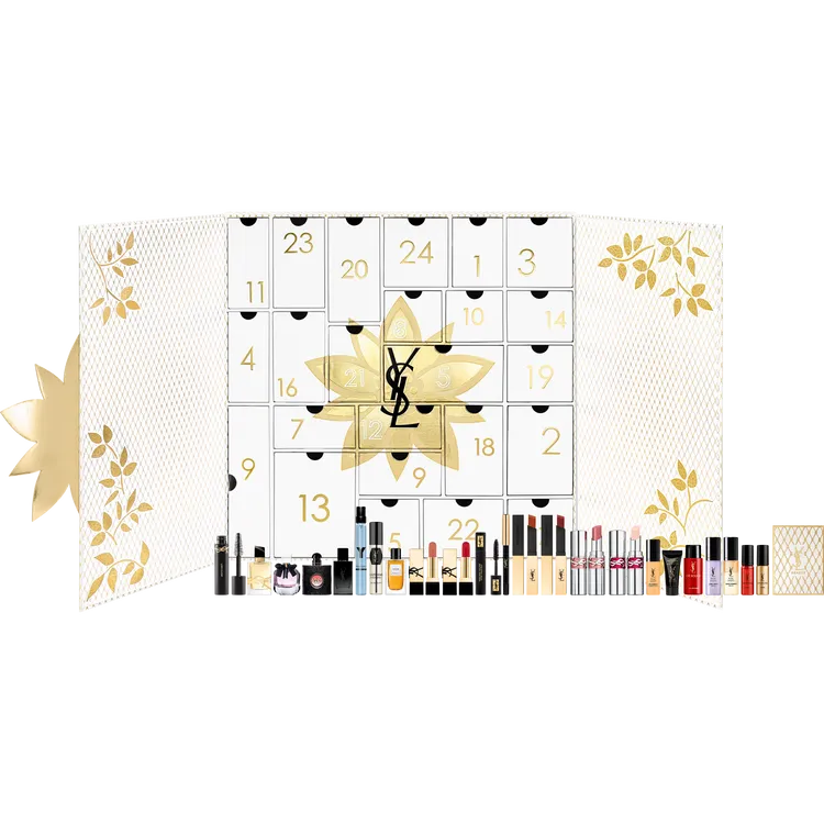 YSL金奢蕾絲聖誕倒數月曆，1萬5000元。品牌提供