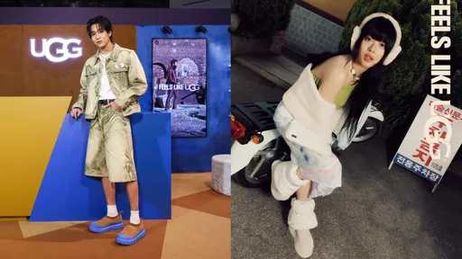 婁峻碩踩UGG撞色鞋當一日店長 Hanni穿的美靴這裡搶先賣