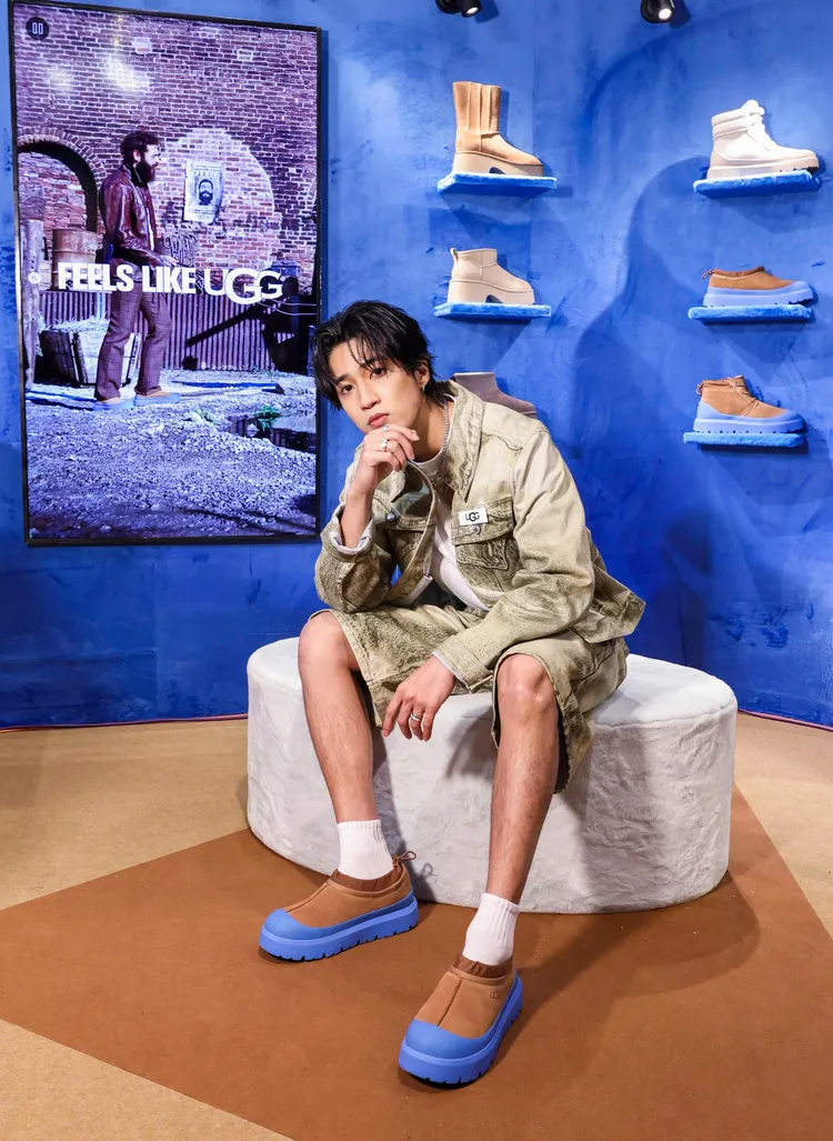 婁峻說今日演繹sman Weather Hybrid麂皮款。品牌提供