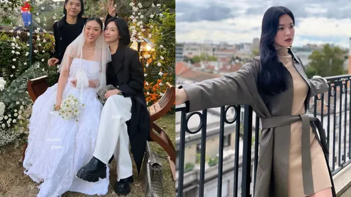 宋慧喬「文同珢」造型喝喜酒 霸氣把百萬愛馬仕包扔地上