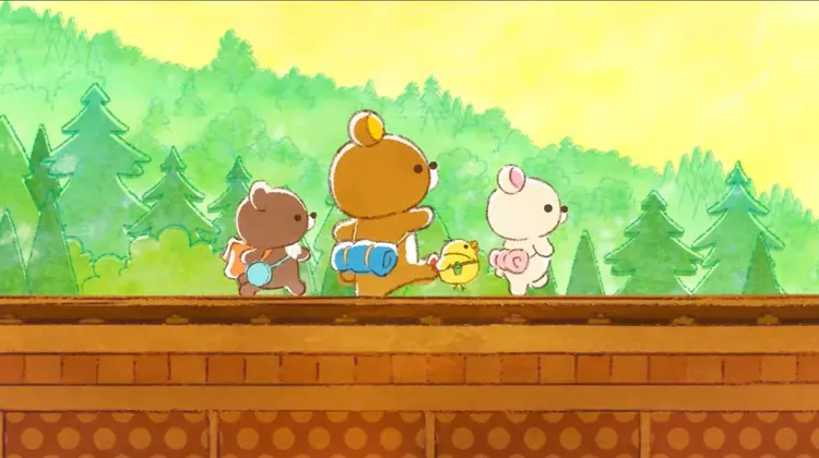 茶小熊、拉拉熊、小黃雞、小白熊都登場。翻攝San-x Channel YT