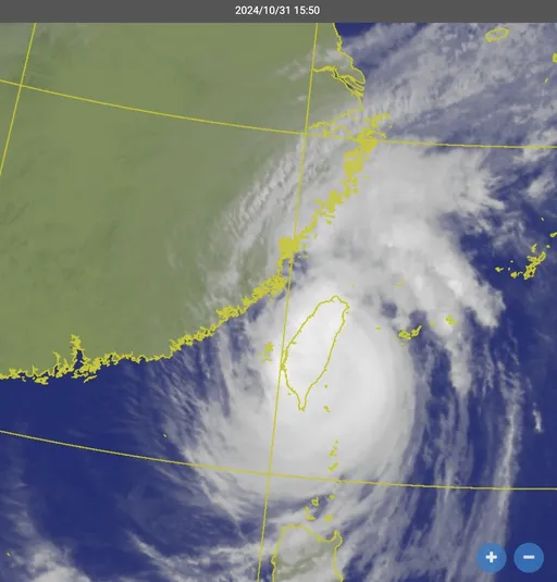 康芮觸陸颱風眼不見了 氣象署估晚間出海!風雨影響到這時