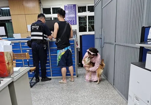 「狗兒子」受驚嚇竄出家門失蹤 龜山警調監視器摸黑助民找回愛犬