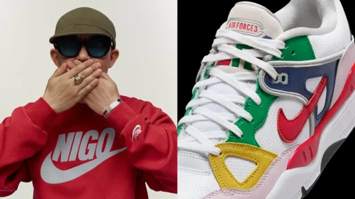 Nike端Nigo联名系列! Air Force III改披拼接色块外衣更潮了