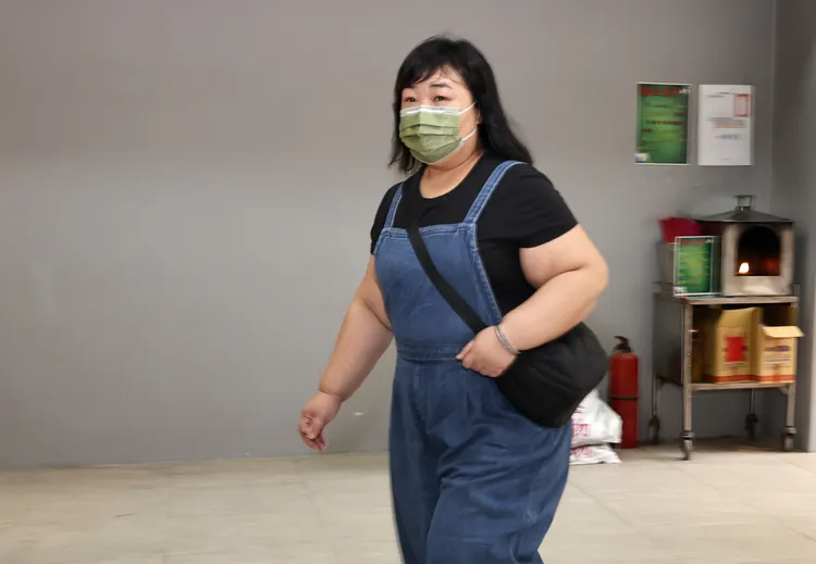 廖慧珍回憶與汪建民的過往互動，非常感傷。攝影中心攝