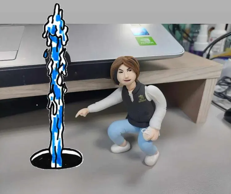 「宋瑋莉勘災」輕黏土作品還原度超高。當事人授權提供