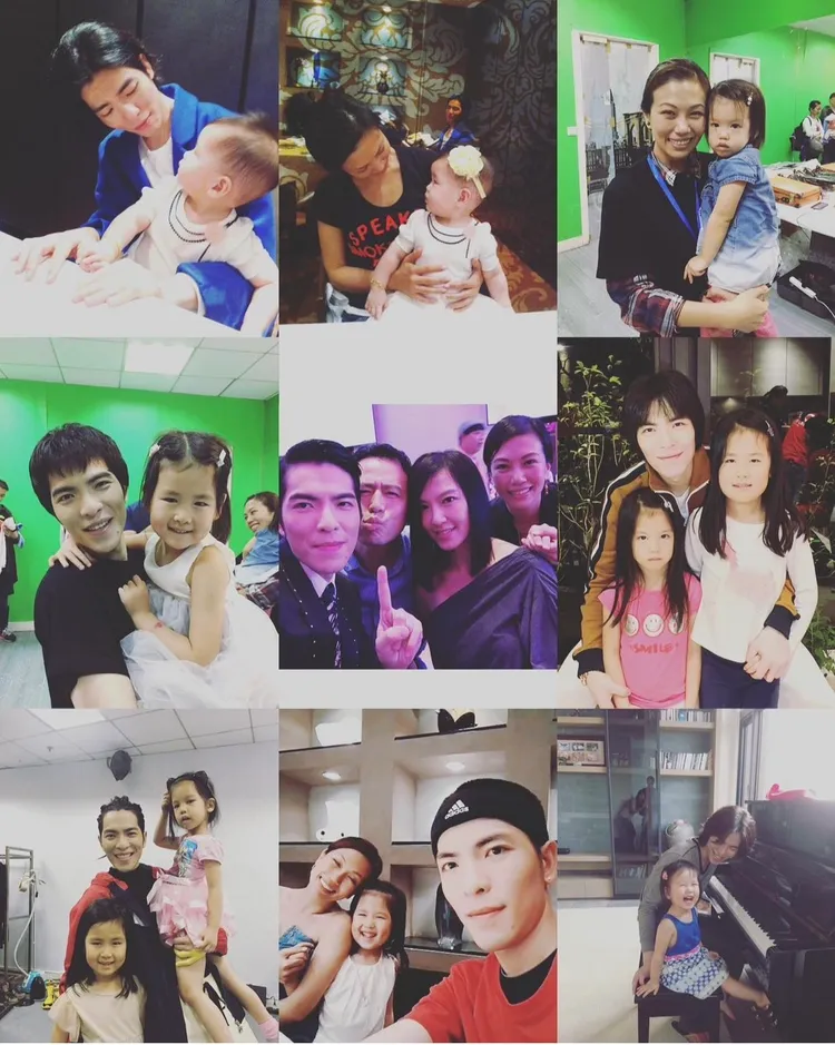 蕭敬騰跟老婆與林熙蕾的女兒們感情深厚。翻攝林熙蕾IG