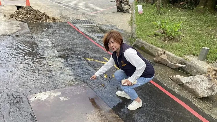 網友發現勘照合成照中出現的宋瑋莉，其實取自去年6月的照片。翻攝自臉書