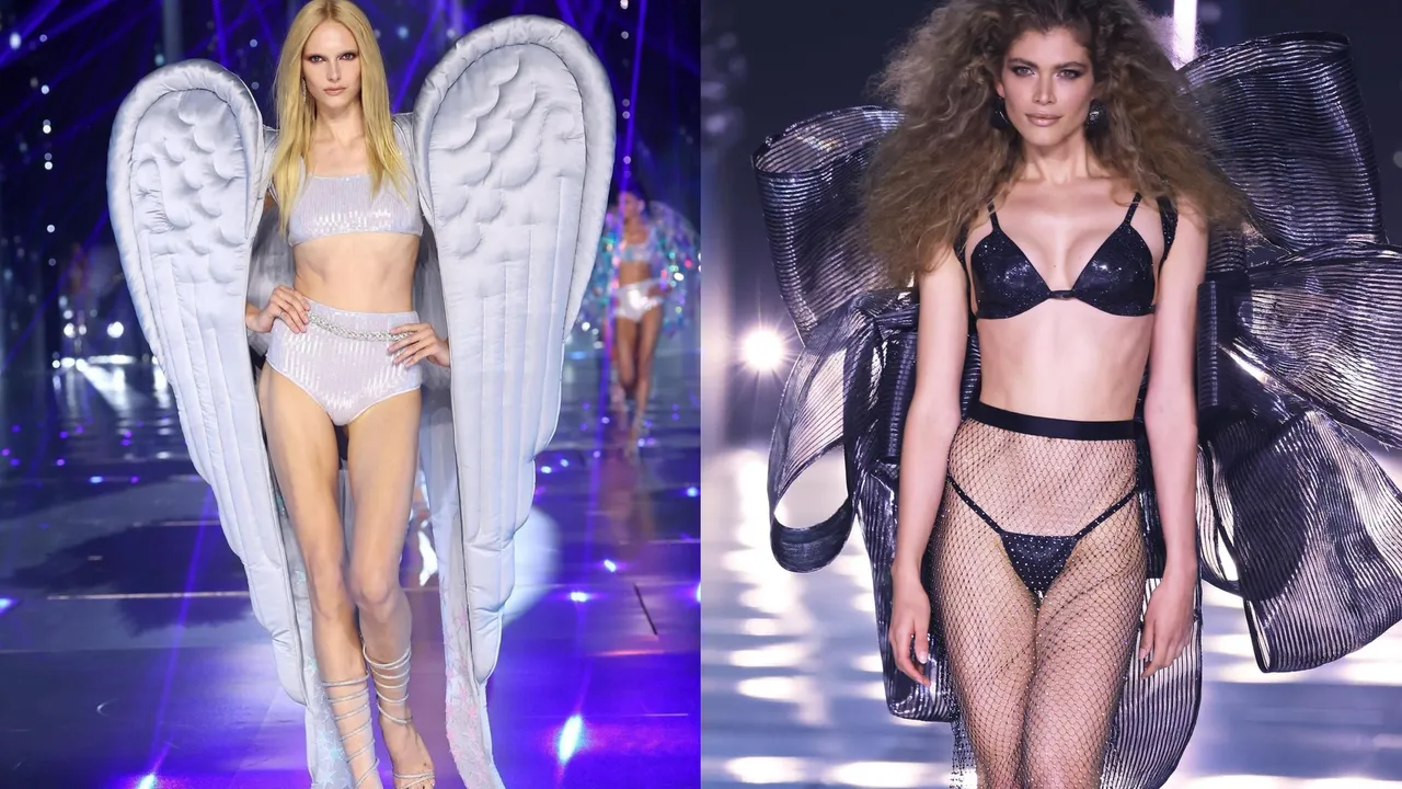 Alex Consani（左圖）以及Valentina Sampaio（右圖），是今次維密大秀上的跨性別模特兒。翻攝alexconsani IG