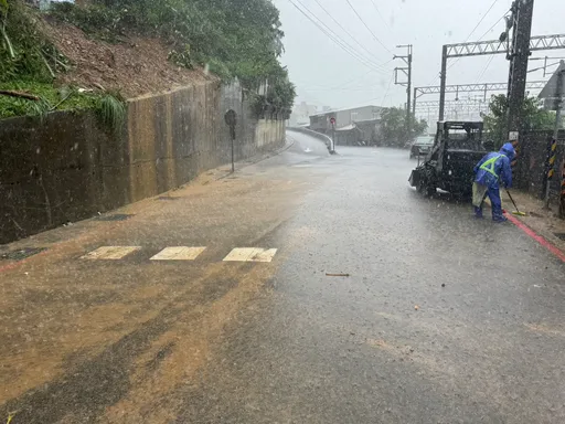 瑞芳高工邊坡土石流坍方已搶通 60米山坡整治約4個月
