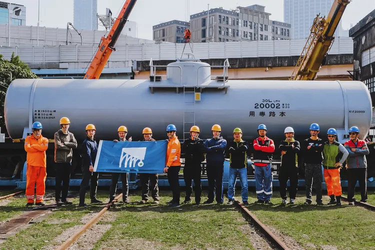市府向國家鐵道博物館籌備處商借車輛進行展示。文化局提供