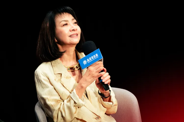 區嘉雯怕親密戲笑言「我太老不能秀身材」。高雄電影節提供