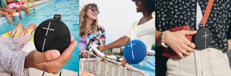 Miniroll 可攜式吊掛帶設計，方便用戶將藍牙喇叭懸掛在自行車、背包或帳篷上，音樂輕鬆隨行。業者提供