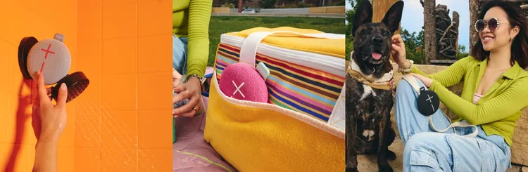 UE Miniroll 具 PartyUp 功能可瞬間提供強大的音樂共享體驗，成為戶外活動必備單品。業者提供