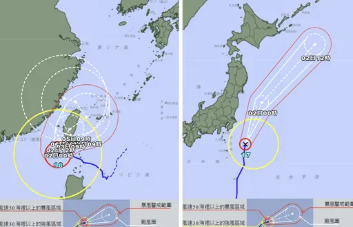 遊日本注意！山陀兒恐上演「雙颱共舞」　沖繩、關東戒備