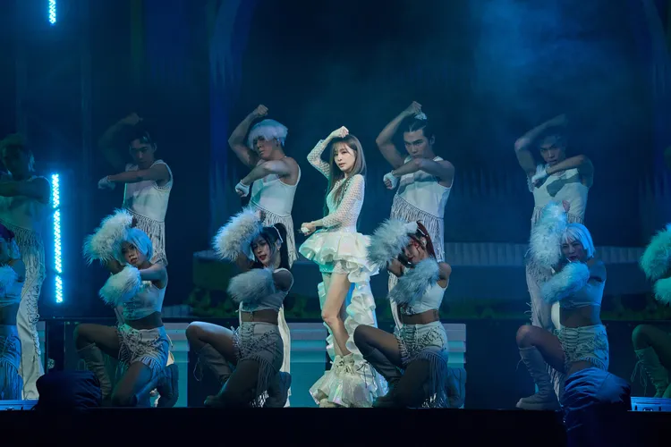 王心凌抒情唱跳收放自如。天晴娛樂/寬宏藝術提供