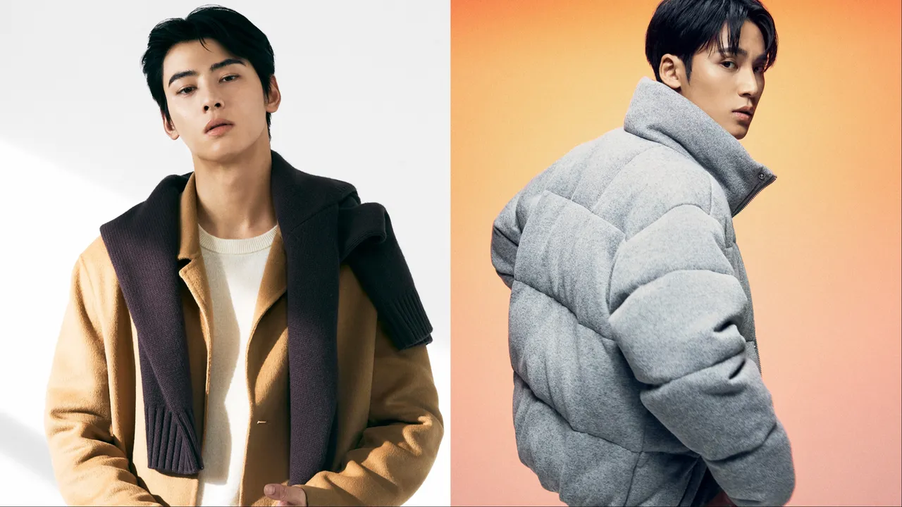 車銀優（左）、金珉奎（右）拍攝Calvin Klein形象照。品牌提供