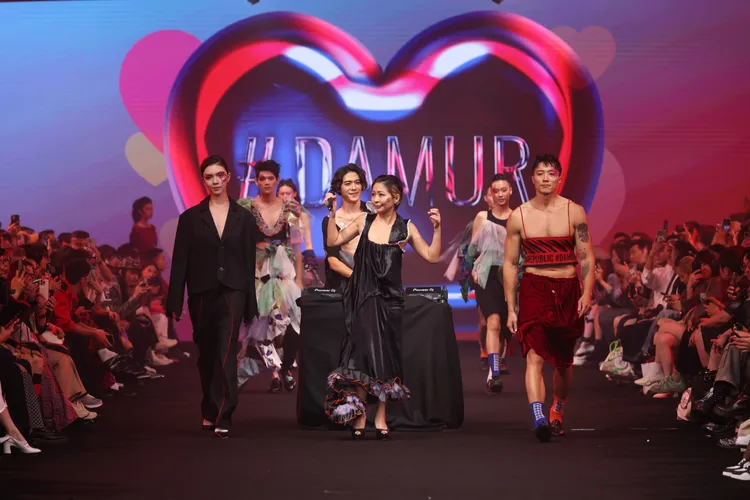 林曉培出席時裝秀。臺北時裝週提供