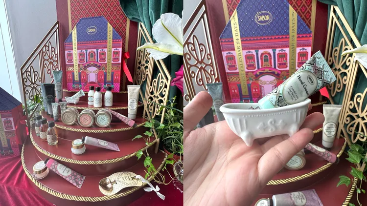 倒數月曆中有超可愛的袖珍陶瓷浴缸擺件。張家玲攝