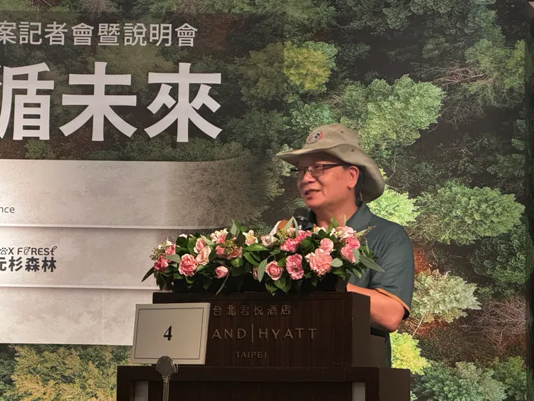 元杉森林自然資源公司總經理胡惠雲。呂承哲攝