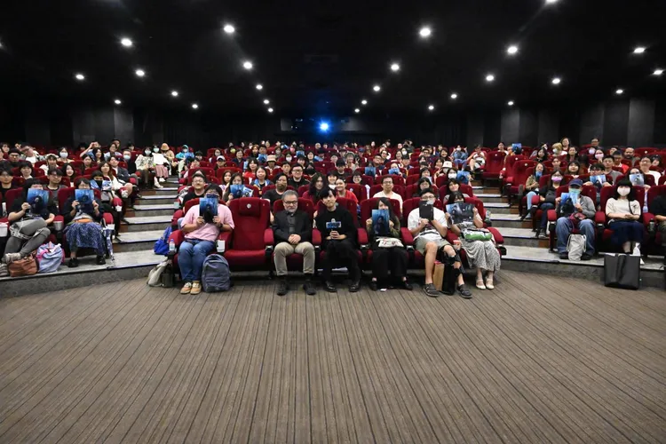 黑澤清昨天在台北真善美戲院，與影迷對談。天馬行空提供