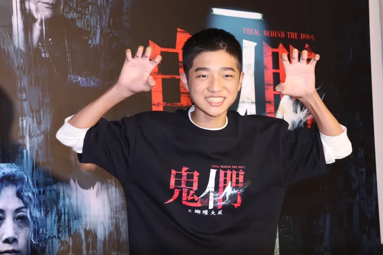 白潤音很怕鬼。莊宗達攝