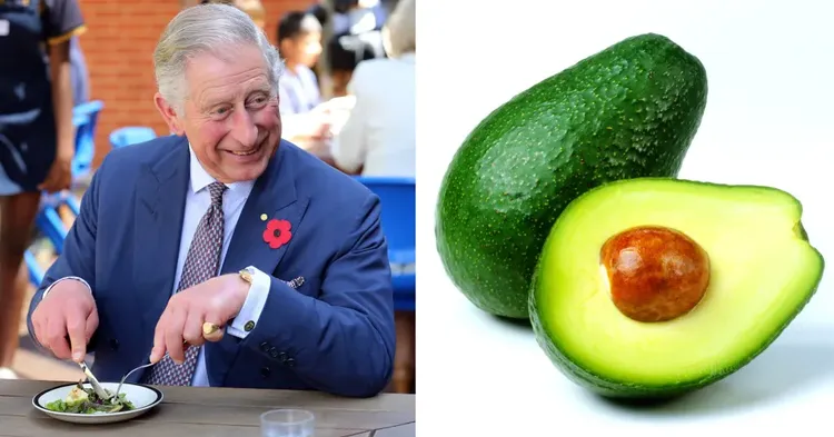 查爾斯三世最近才開始吃午餐，而且他只吃半顆酪梨。翻攝daily mirror