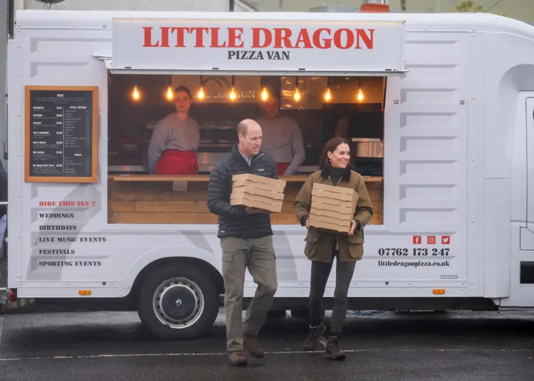 威廉與凱特一家人都喜歡義式料理。路透