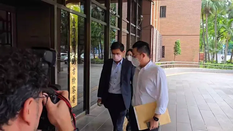 會計師范有偉首今天下午到北檢作證。張欽攝