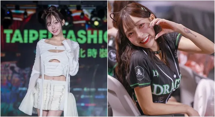 林襄今年轉戰味全龍啦啦隊「小龍女」，人氣依舊居高不下。翻攝林襄臉書