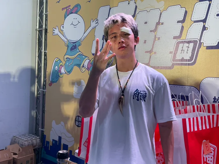 孫安佐不讓爸媽到現場，怕他們擔心。林秭渝攝