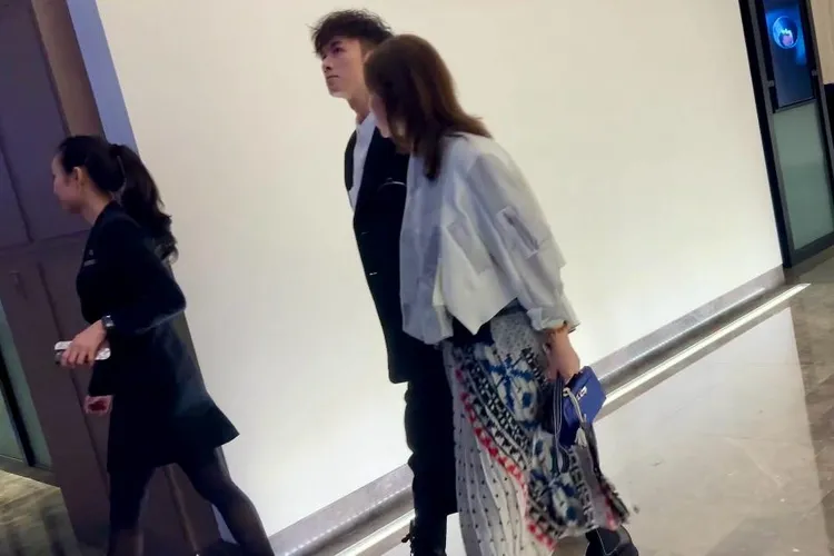 古巨基與老婆。特勤中心攝