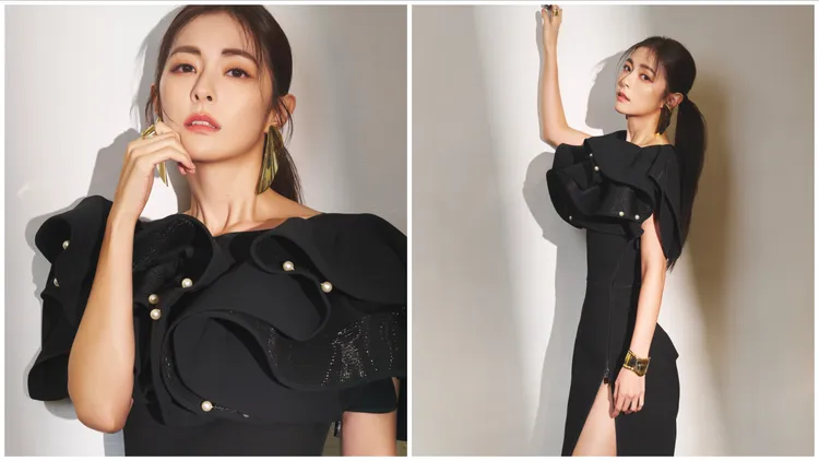 任容萱戴上Tiffany & Co.珠寶，展現溫柔韻味。品牌提供