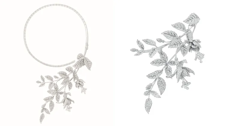 李政宰身上的胸針是自高級珠寶系列Fuchsia項鍊轉換而來，2115萬元。品牌提供