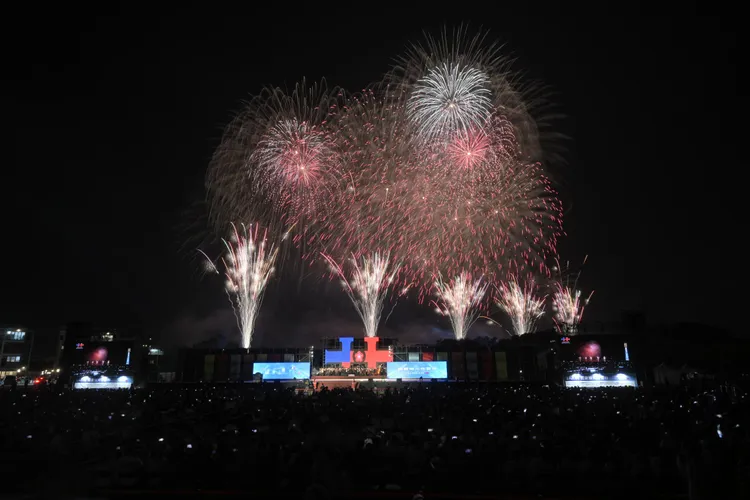 國慶焰火。雲林縣政府提供