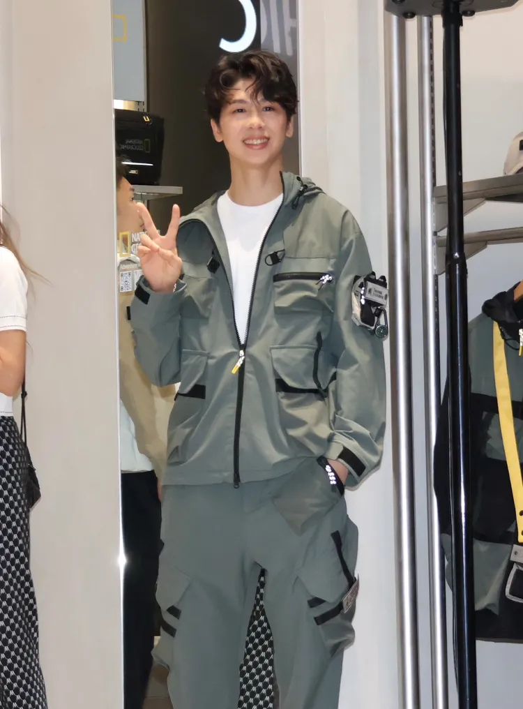 林郁婷表示昨晚領唱國歌相當緊張。莊宗達攝