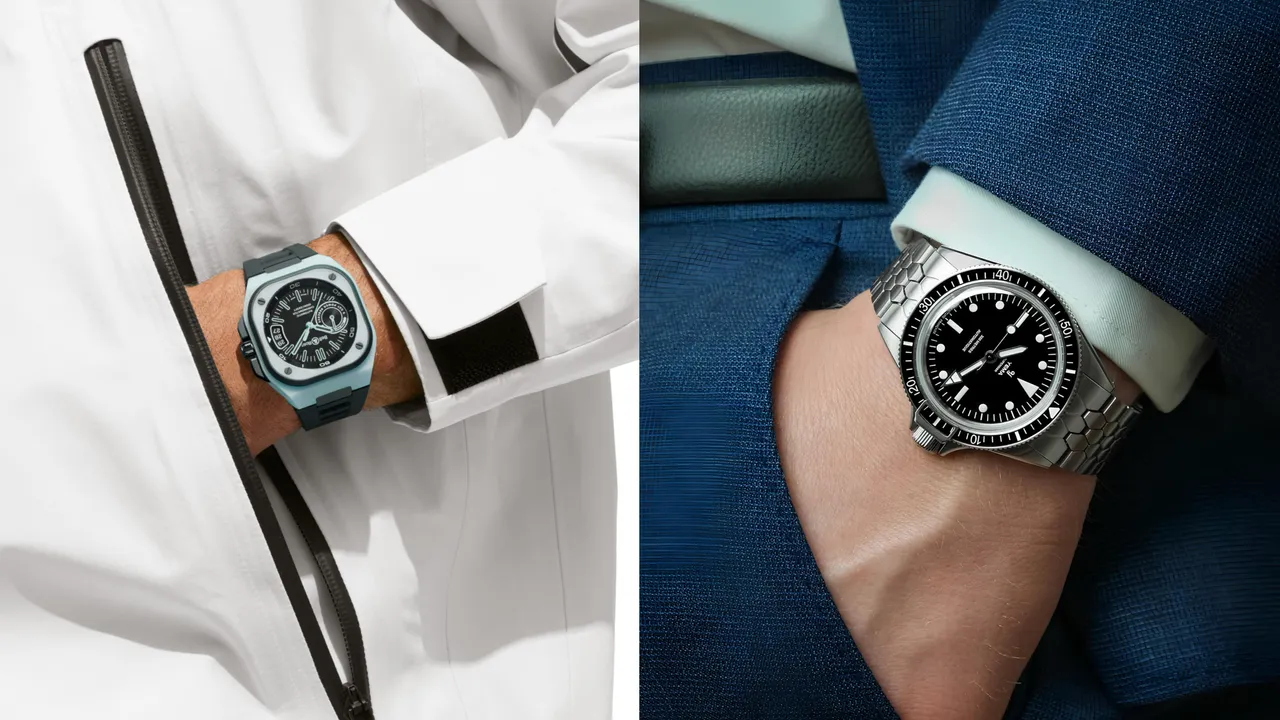 Bell & Ross（左圖）與YEMA本周帶來的新錶。品牌提供