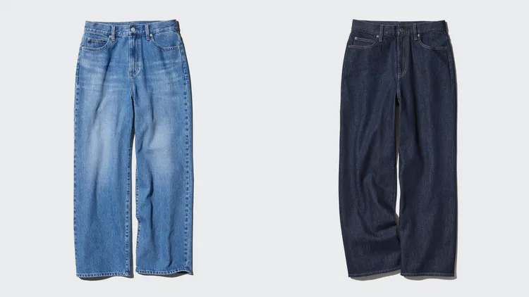女裝直筒牛仔寬褲（優惠價），各990元。品牌提供