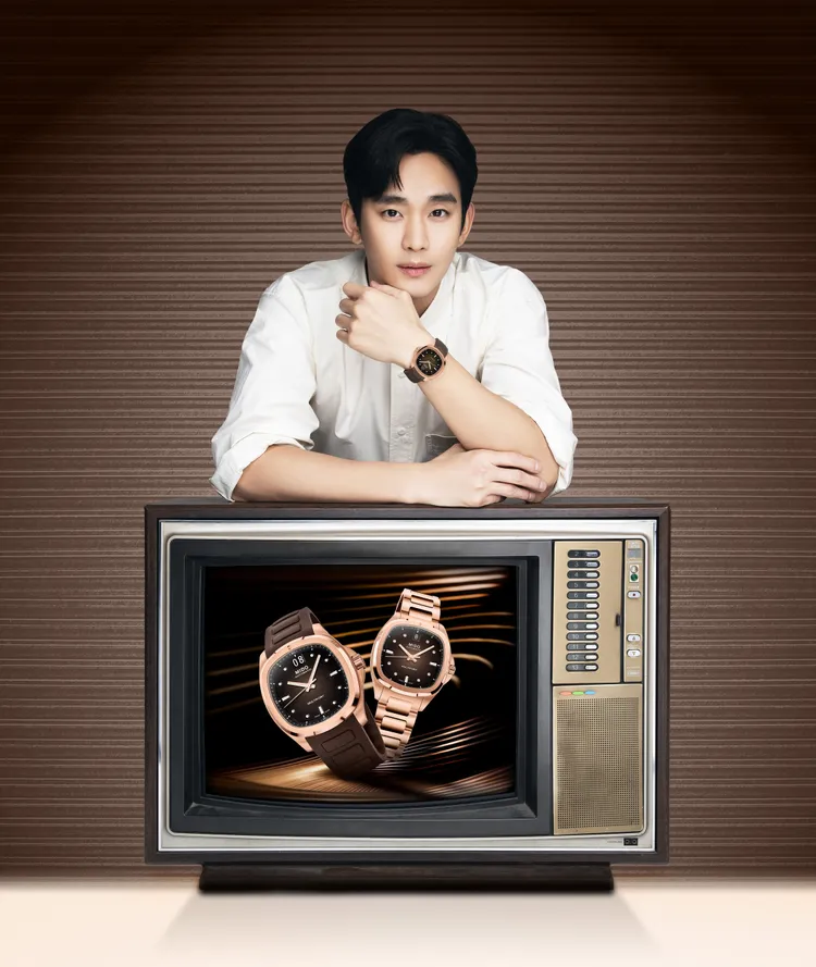 金秀賢配戴MIDO Multifort TV錶款。品牌提供