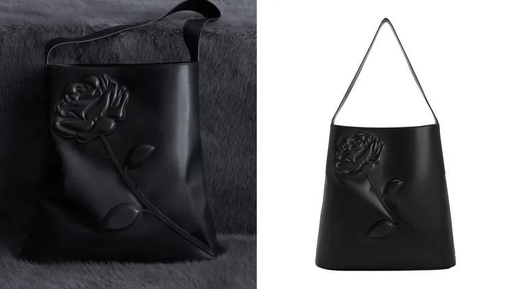 玫瑰肩背包，4490元。品牌提供