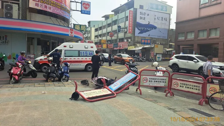 醫院遭爆料未立即救護傷者，要民眾打119報案，遭到院方否認。民眾提供