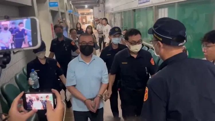 陳政谷出庭否認一切指控，還說要向監察院檢舉台中地檢署違反程序正義。鮮明攝