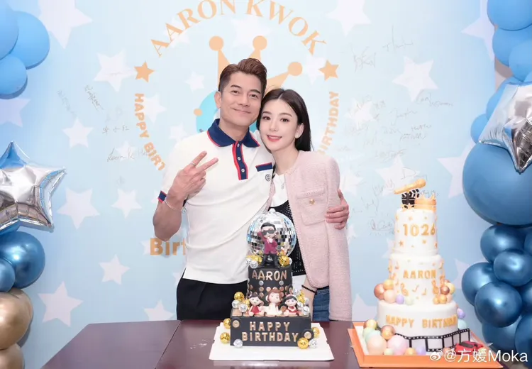 郭富城與方媛感情甜如蜜。翻攝方媛微博