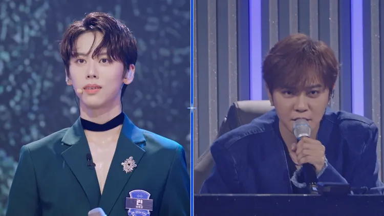 林擎恩（左）獲導師羅志祥封為最帥王子。圖／天空娛樂提供