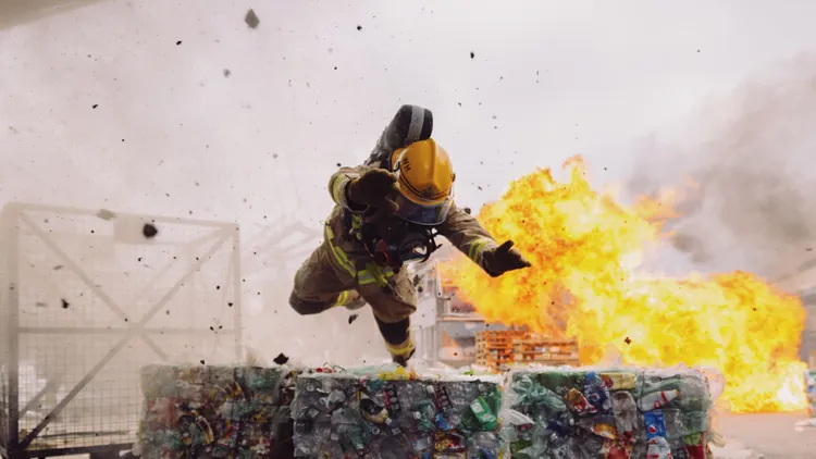 劇組特別安排他們上了濃縮版的消防精讀課程班。華映提供