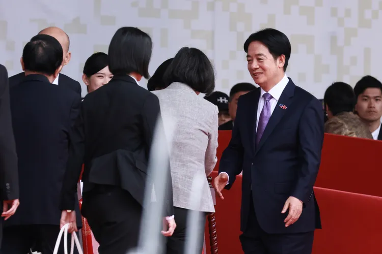 賴清德強調，政府會加強「打詐」的力道，加快「打炒房」的效率。記者彭欣偉攝