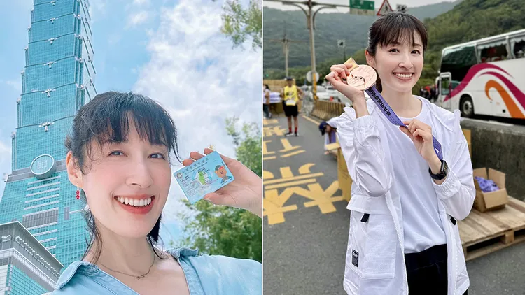 田中千繪8月開心宣布自己拿到台灣永久居留證。翻攝自田中千繪臉書